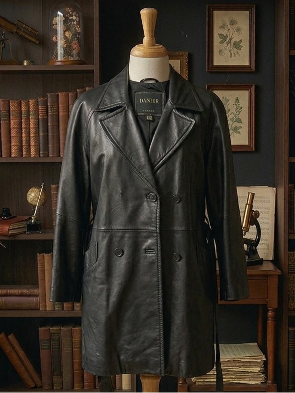 Vintage Danier Genuine Leather Belted Jacket